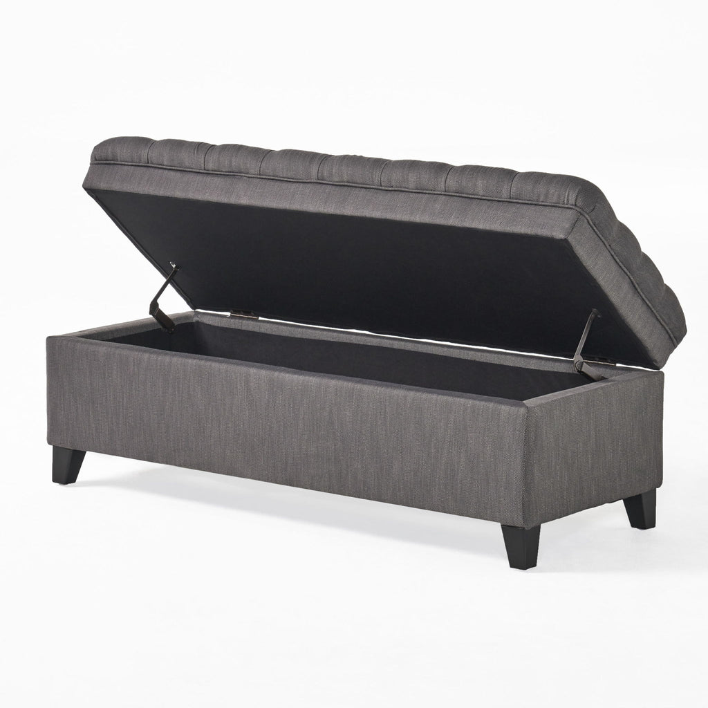 Juliana - Storage Ottoman With Birch Legs