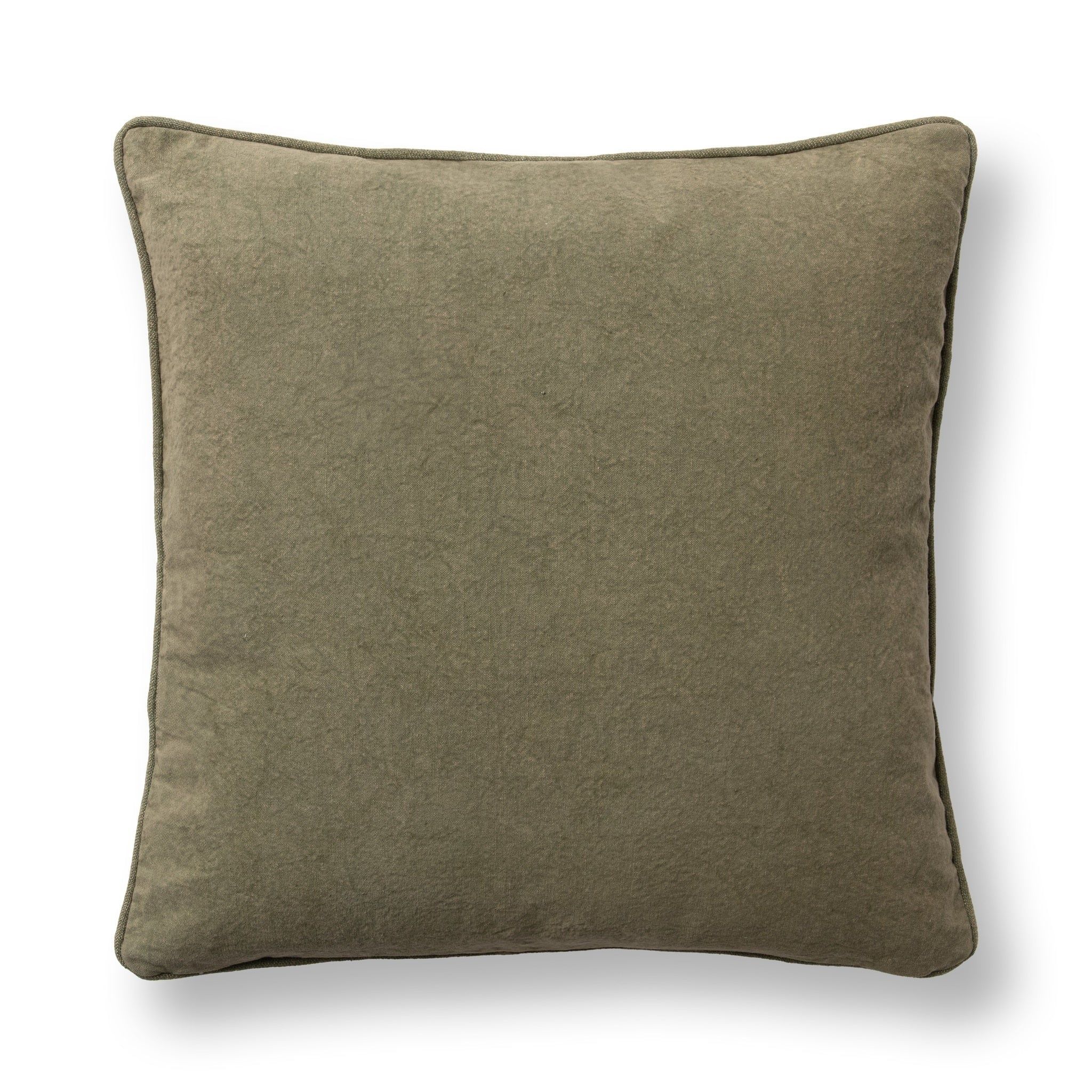 Folly - 22" x 22" Pillow - Olive Green / Multi