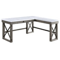 Talmar - Writing Desk With Lift Top - Marble Top & Weathered Gray