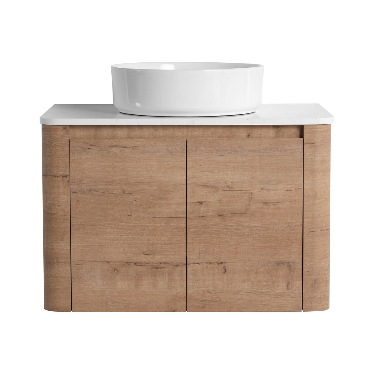 Wall Mounted Bathroom Vanity & Art Sink & 1 Soft Close Door