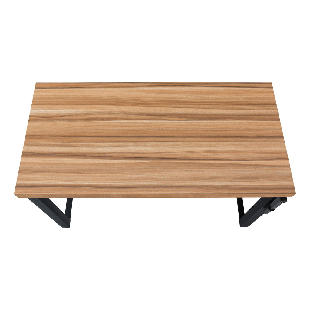 Computer Desk, Home Office, Standing, Adjustable, Laptop, Contemporary & Modern - Brown