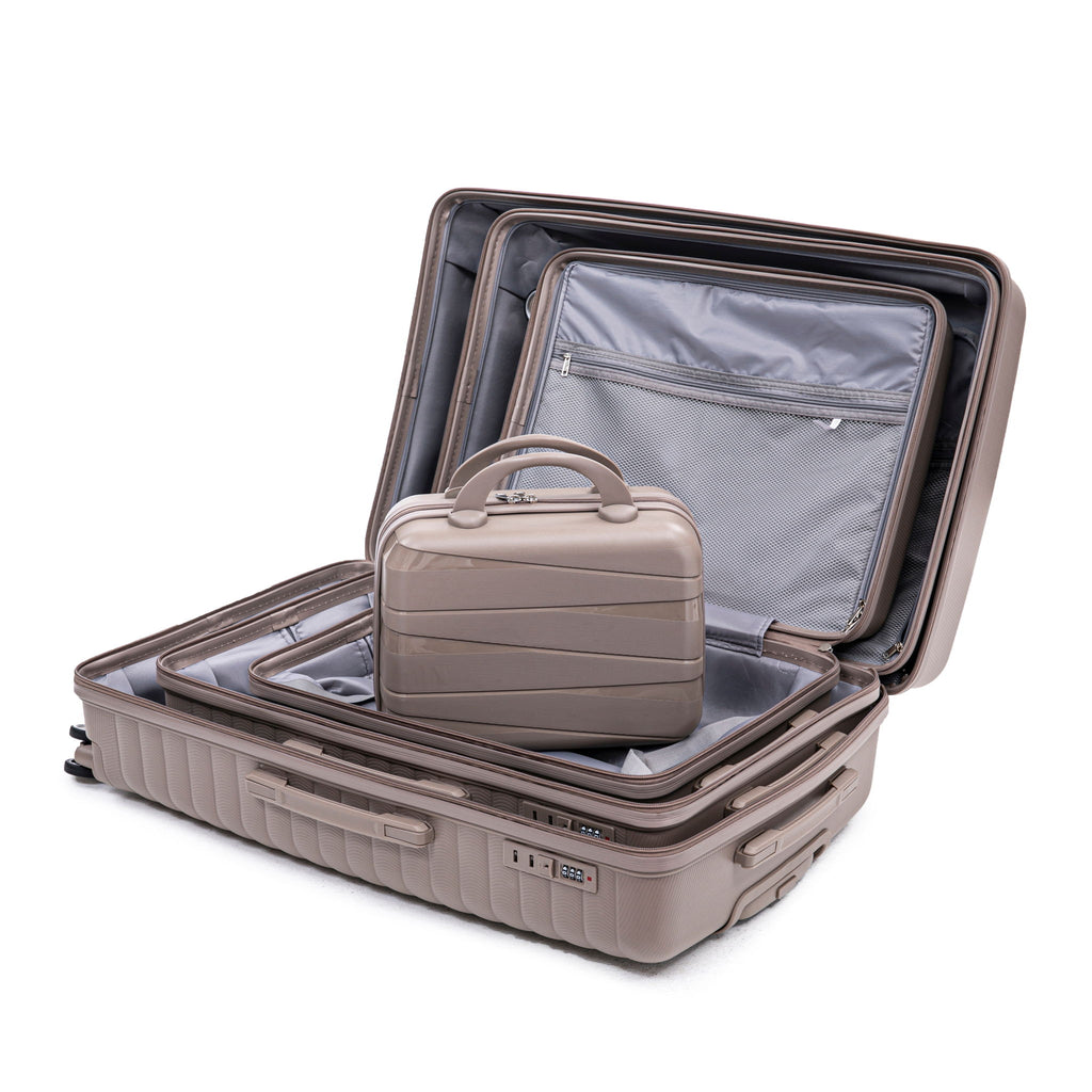 4 Piece Luggage Set, Combination Lock