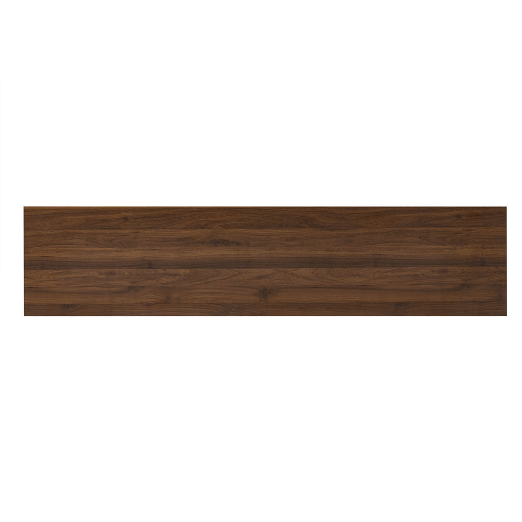 TV Stand With Soft Closing Hinges And Cable Management - Walnut
