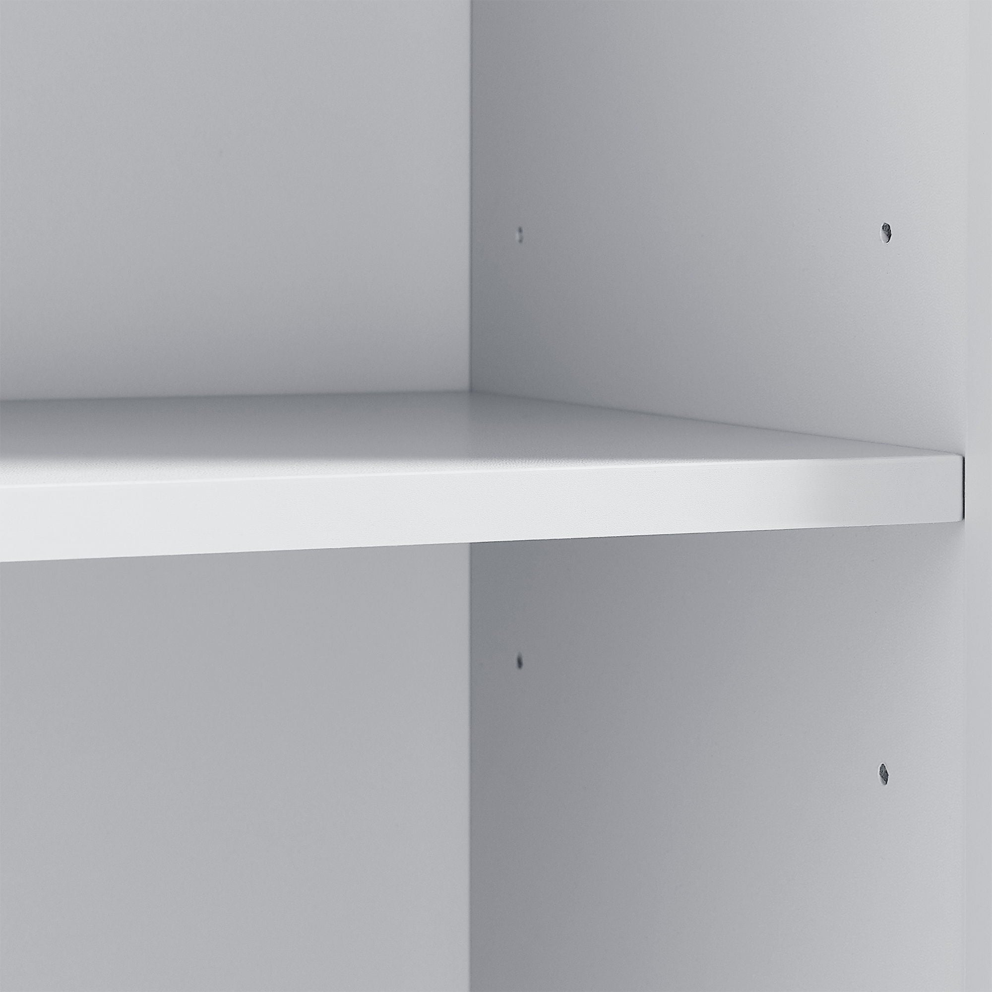 Modern Tall Storage Cabinet With Tilt-Out Compartment, Adjustable Shelves