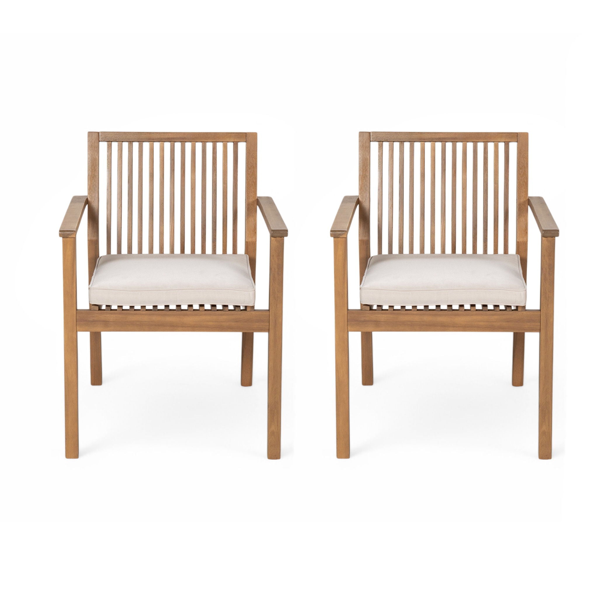 Patio Dining Chair, Comfortable Waterproof Seating (Set of 2)