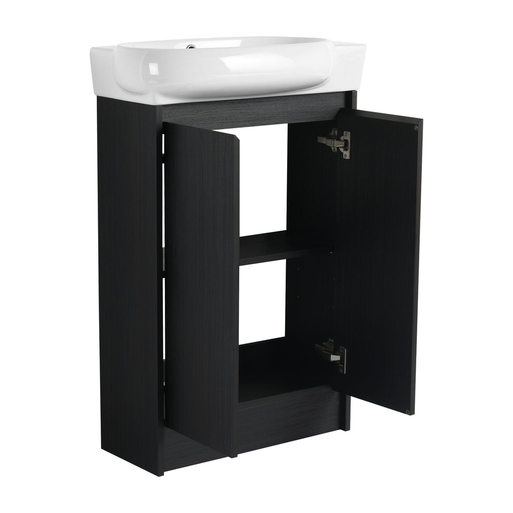Freestanding Bathroom Vanity & Sink, Soft Close Doors