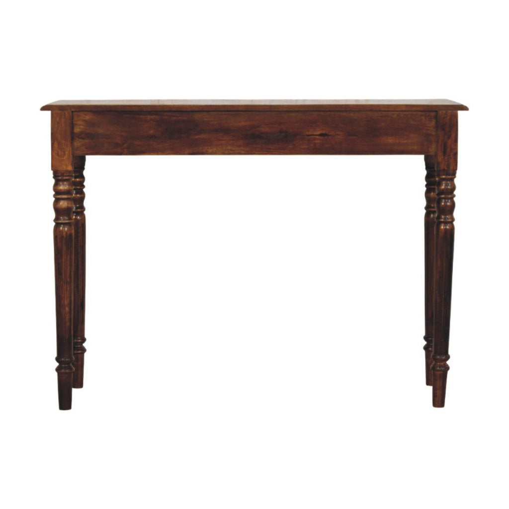 Turned Legs Drawer Console Table