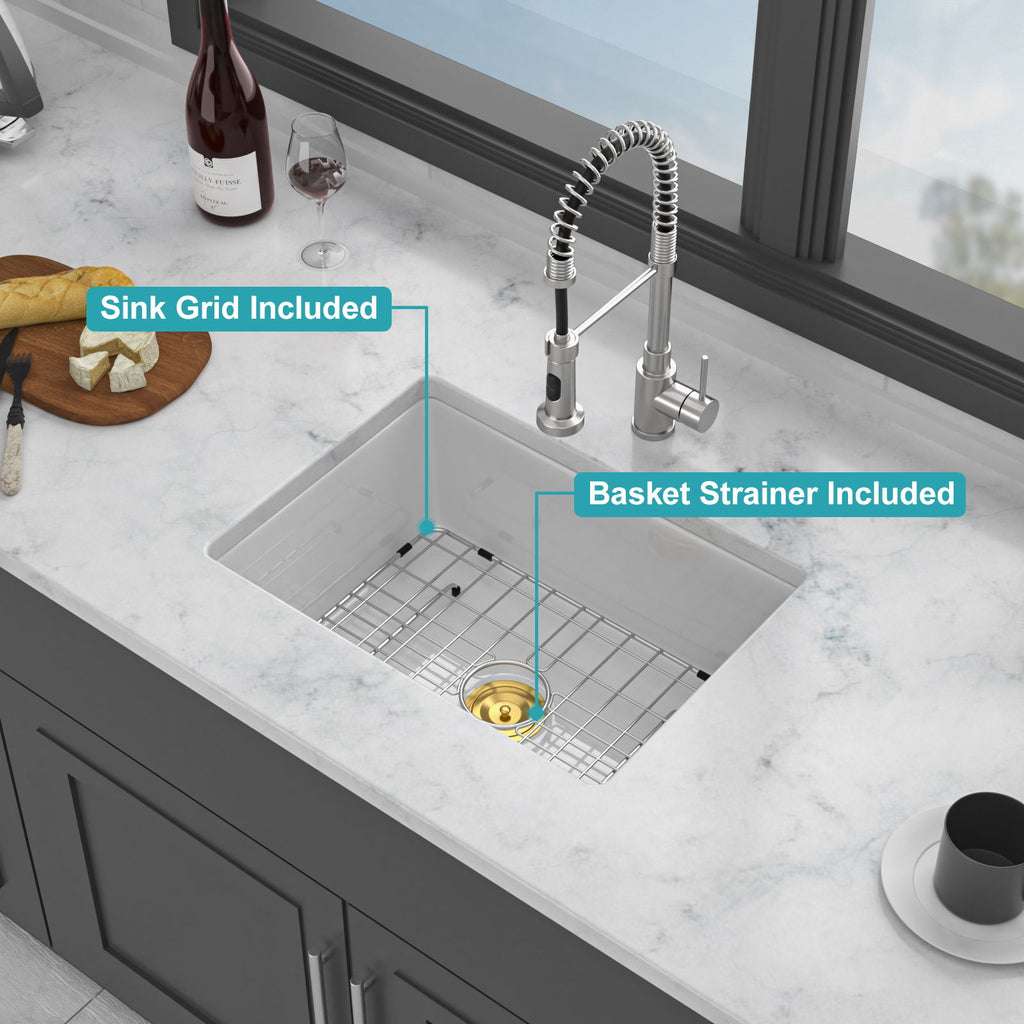Rectangular Deep Single Bowl Kitchen Sink