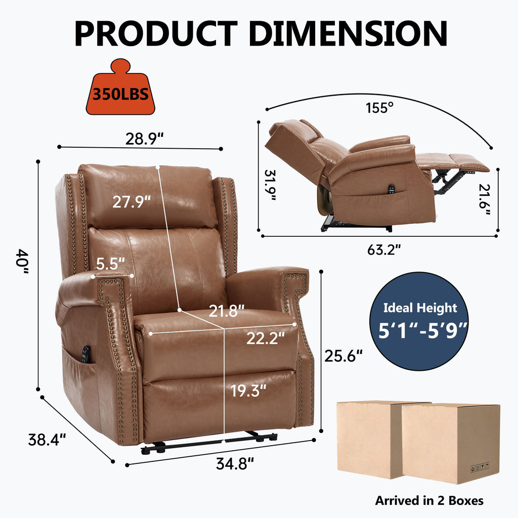 Manual Recliner Chair With Heavy Duty Motion Mechanism, 8 Vibrating Nodes And 3 Massage Modes For Living Room