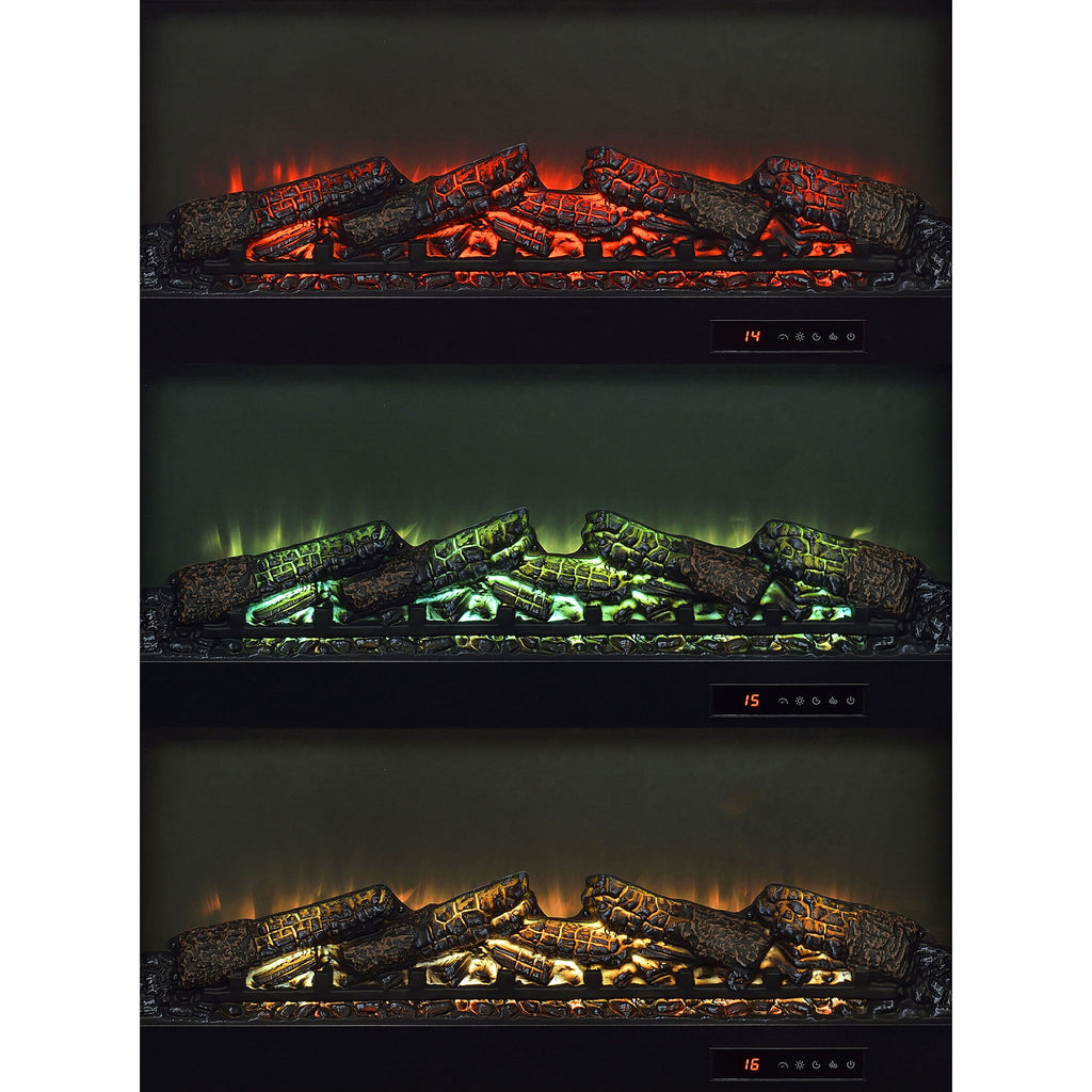 Temby - Fireplace TV Stand With Flameless Ambience - Pine Wood