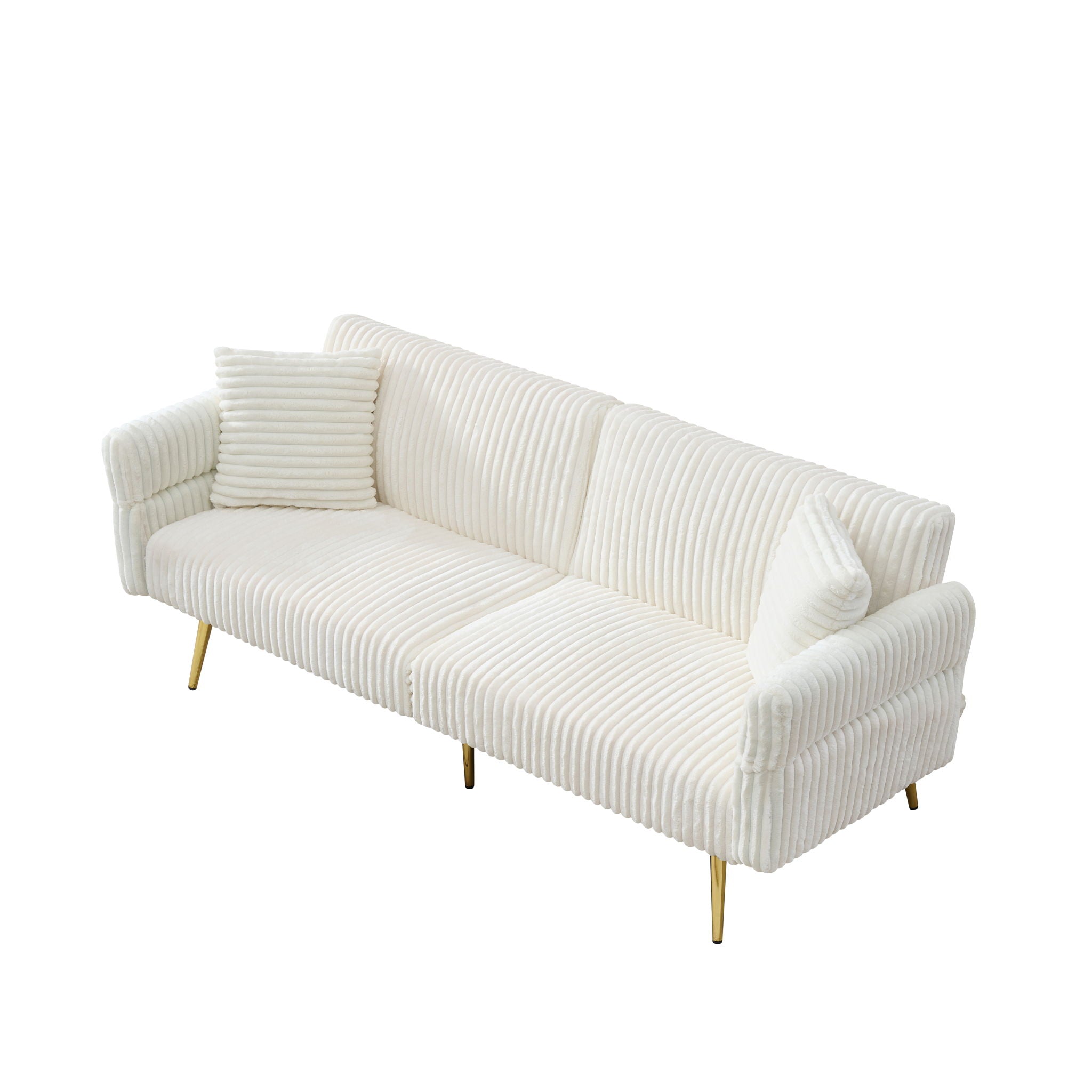 Luxury Foldable Double Sofa Bed With Folding Armrests
