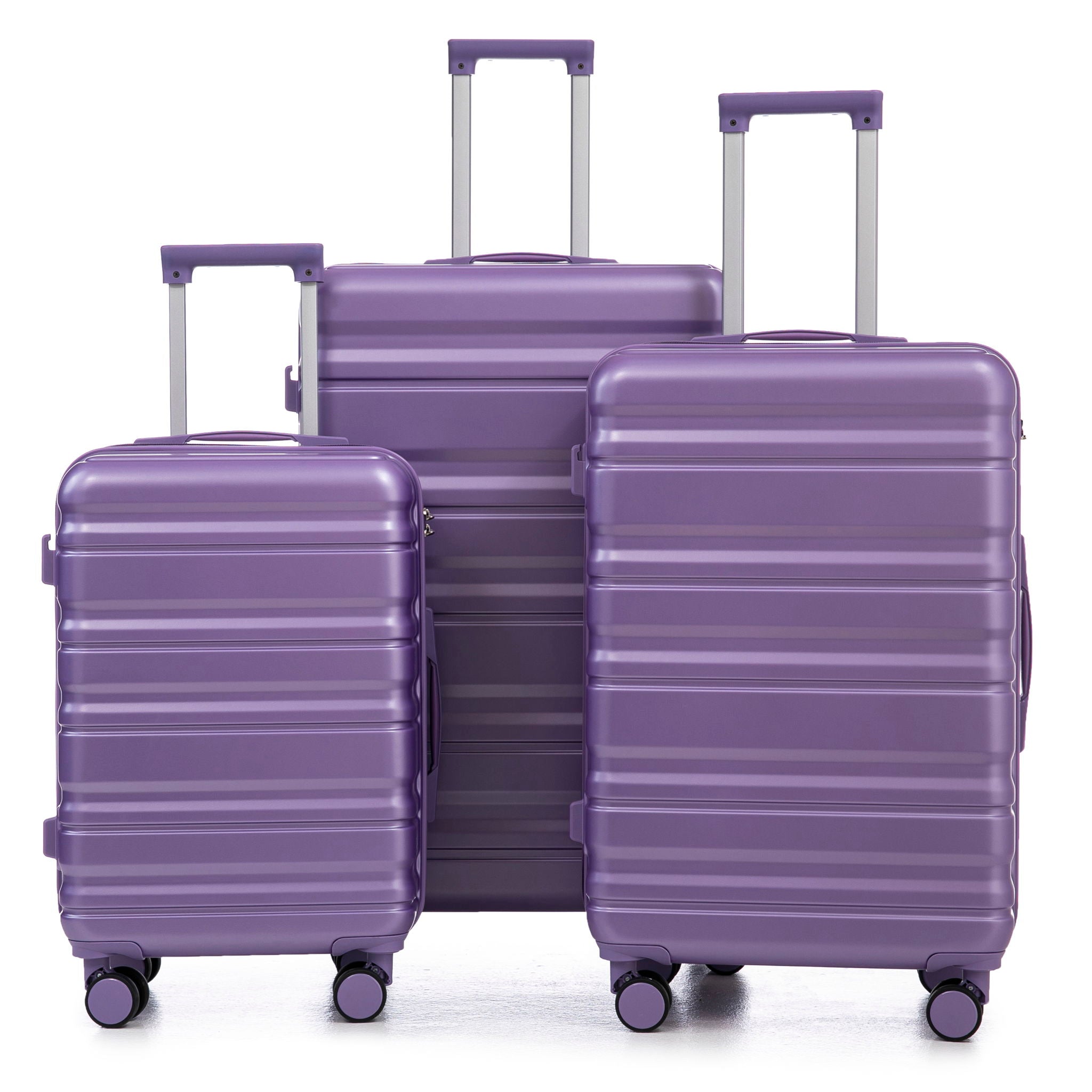 Tourist 3 Piece Luggage Set, Combination Lock, Durable Hard Shell With 360° Silent Wheels