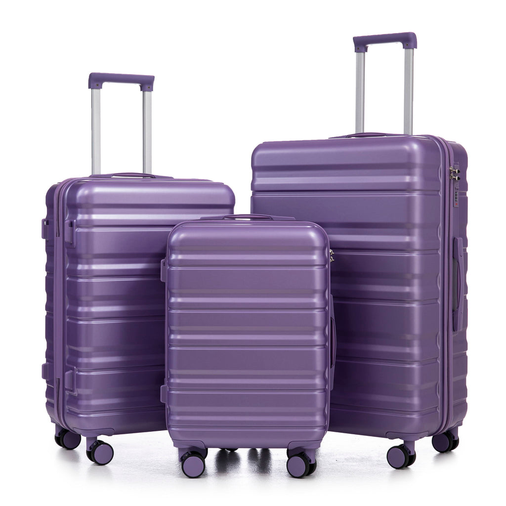 Tourist 3 Piece Luggage Set, Combination Lock, Durable Hard Shell With 360° Silent Wheels
