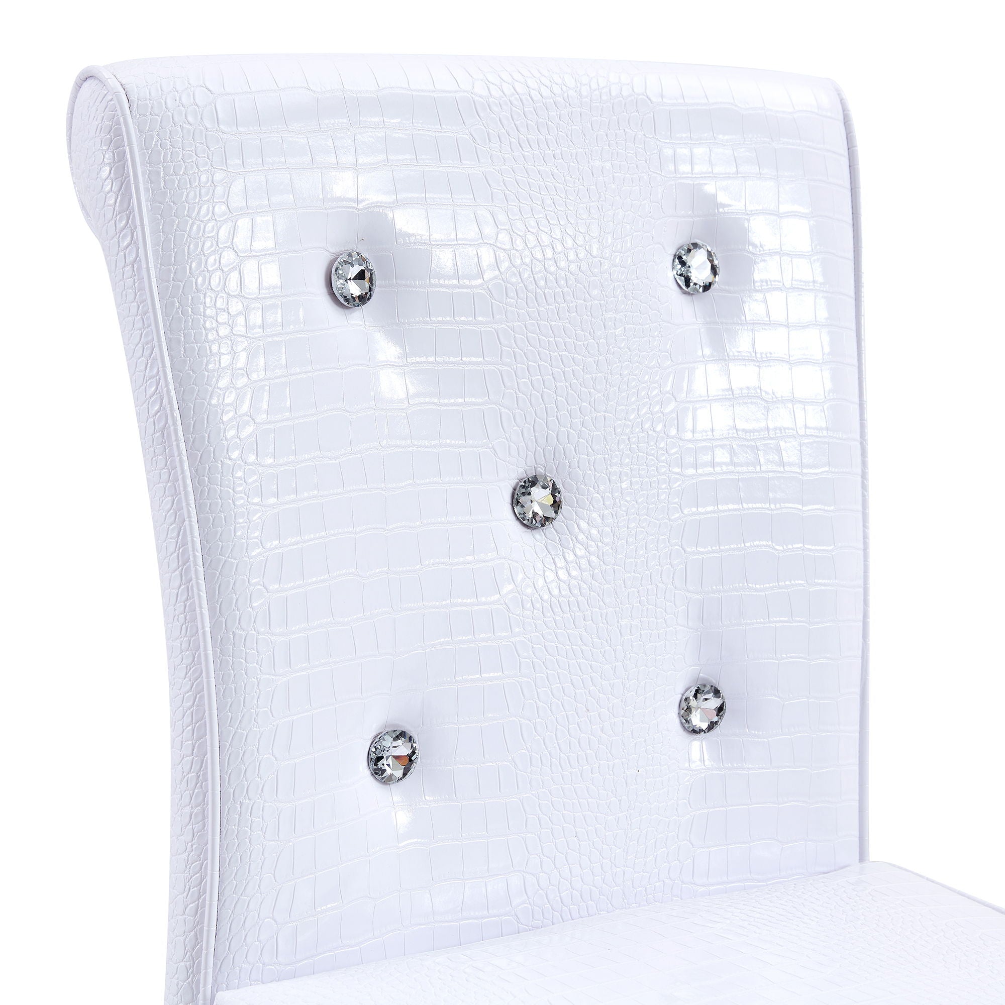 Bar Chairs With Crystal Clasp Design (Set of 2)