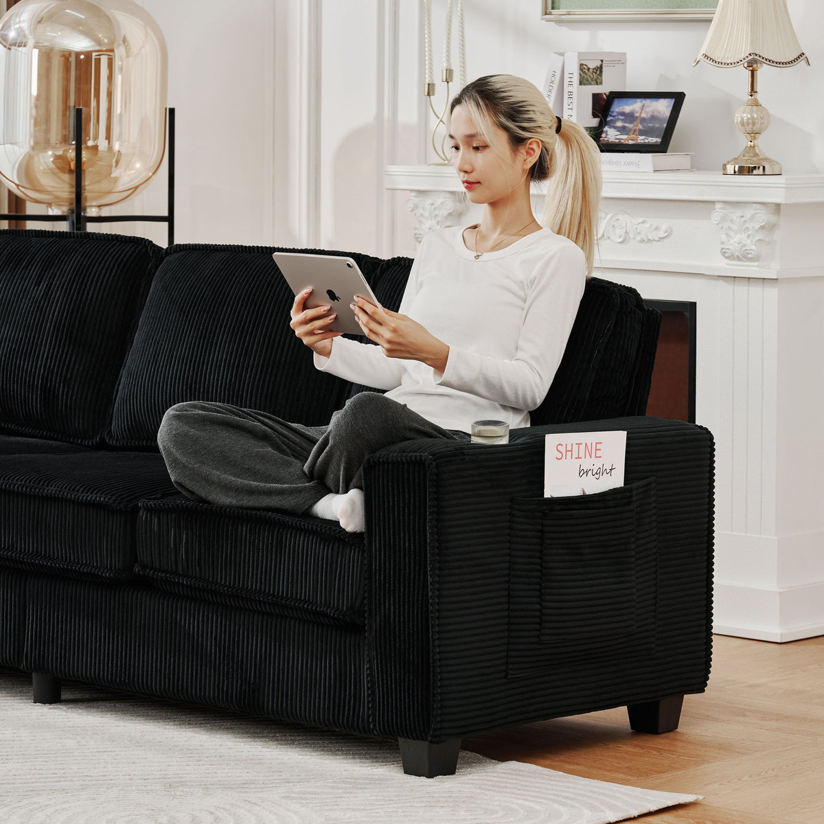 3 Seater Compact Sofa For Living Room