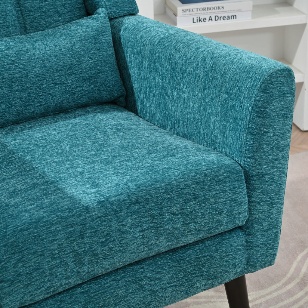 Modern Accent Chair Upholstered Foam Filled Living Room Chairs Comfy Reading Chair Mid-Century Modern Chair With Fabric Lounge Arm Chairs Armchair For Living Room Bedroom