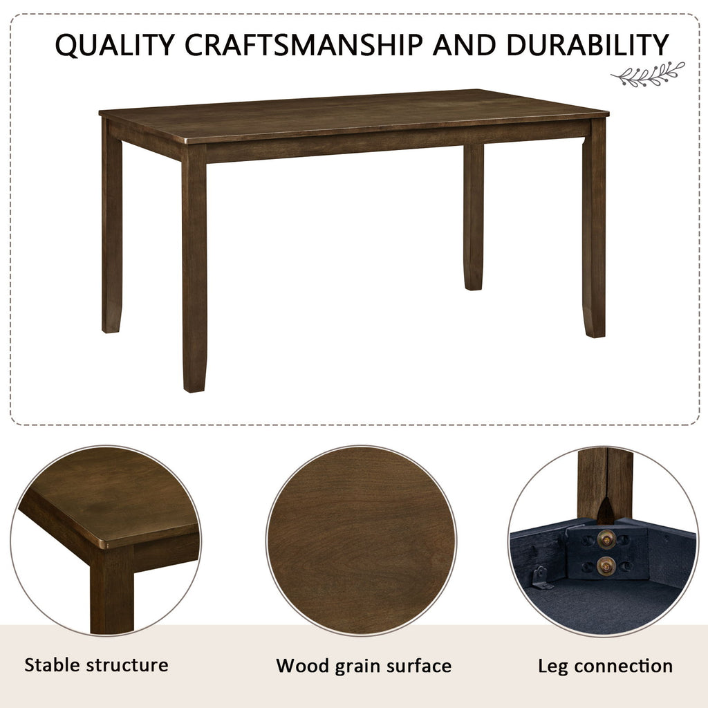 Modern Dining Table Set With Upholstered Chairs