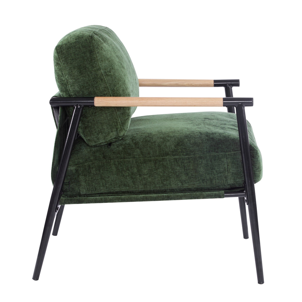 Modern Accent Chair With Cushions, Cozy Seating