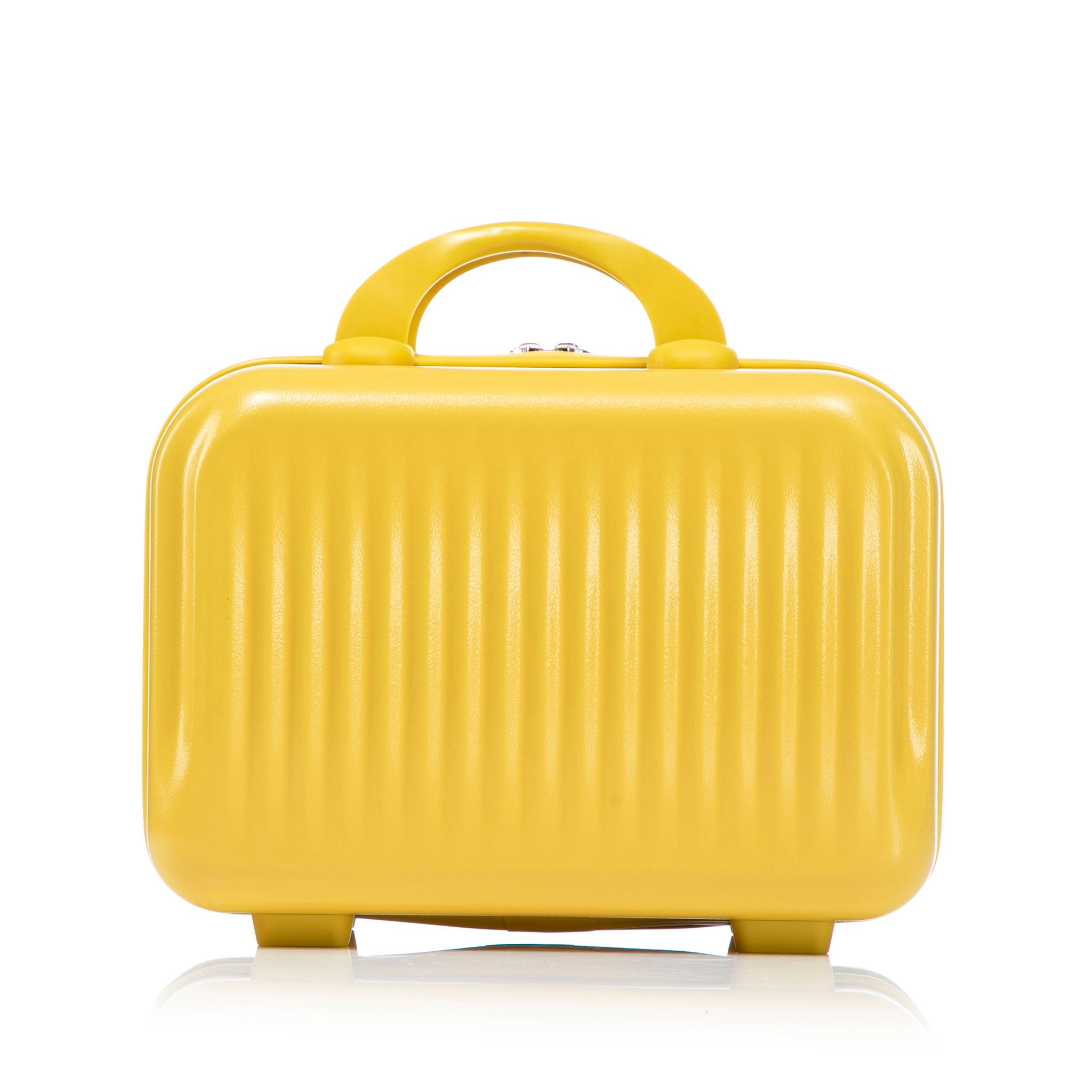 Luggage Set With Cosmetic Case, Combination Lock, Front Opening Design