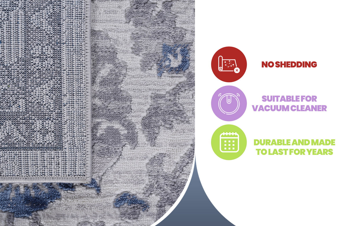 Marfi - 5' X 7' Oriental Area Rug - Blue
