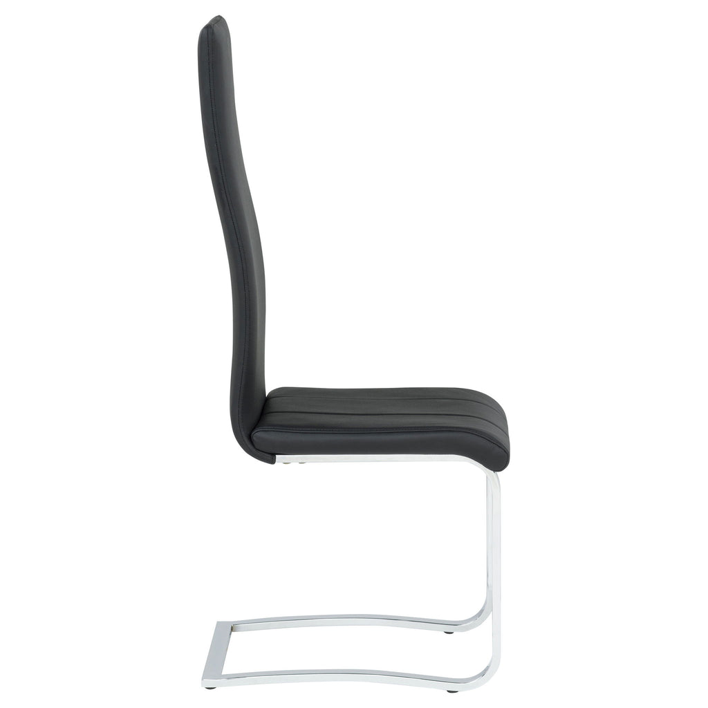 High Back Side Chairs Dining Chairs With Padded Upholstery (Set of 4)