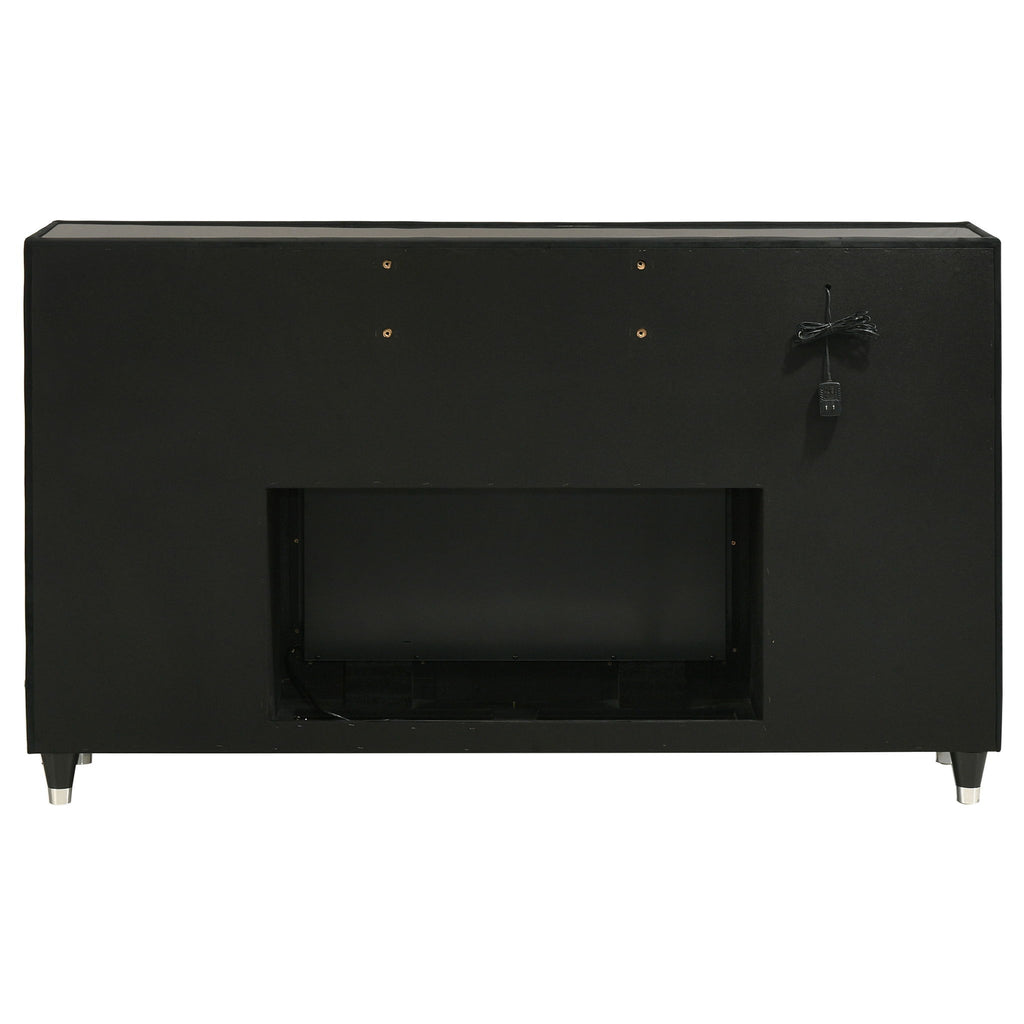 Mika - 8 Drawer LED Fireplace Dresser