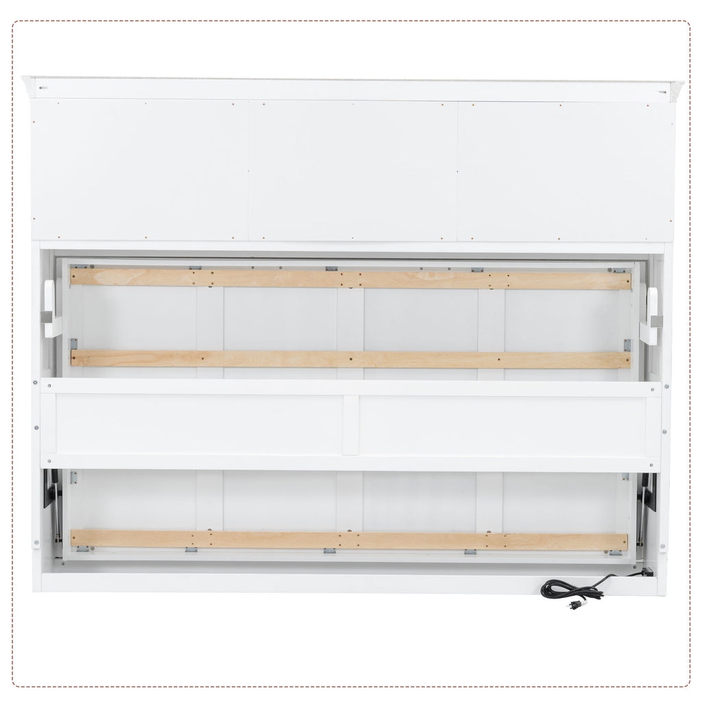 Murphy Bed With Charging Station And Drawer