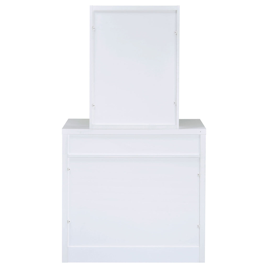 Walsh - Makeup Vanity Table With Mirror And Stool - White