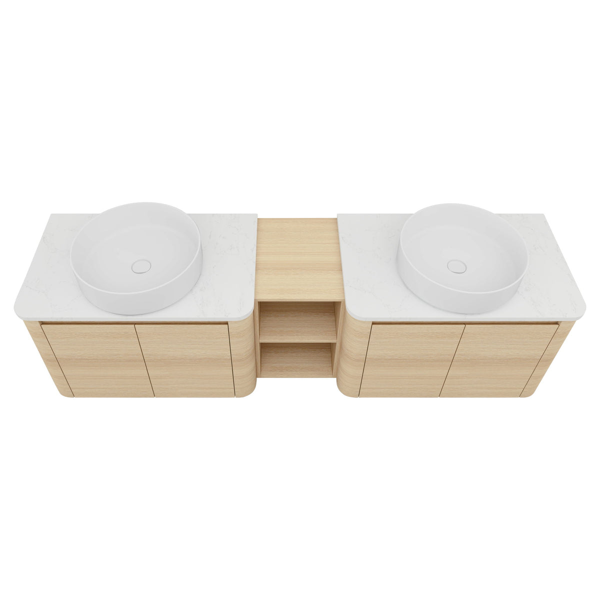 Mounted Bathroom Vanity With Art Sink, 1 Storage Shelf, Soft Close Door