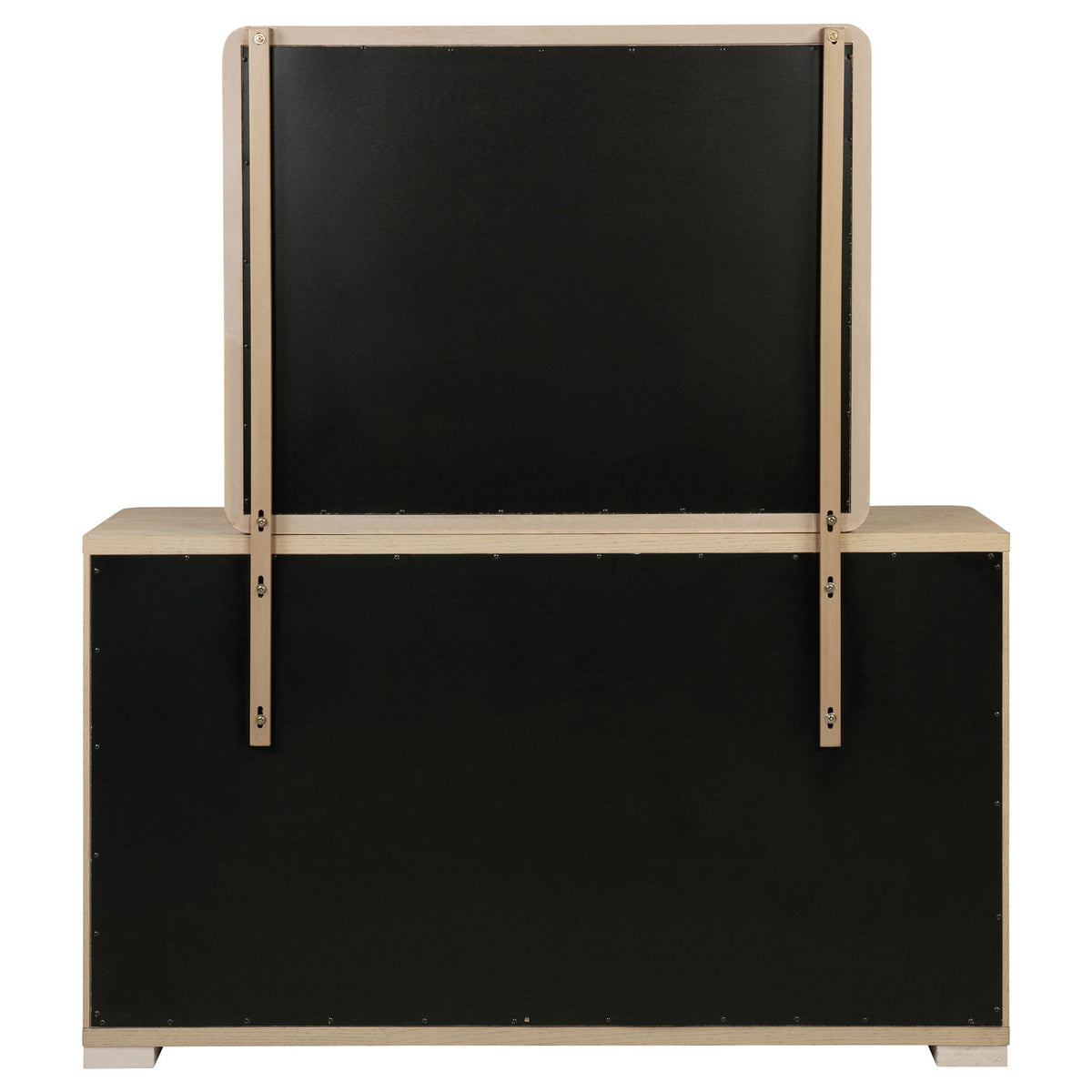 Mirador - 6 Drawer Dresser And Mirror Set - Light Oak