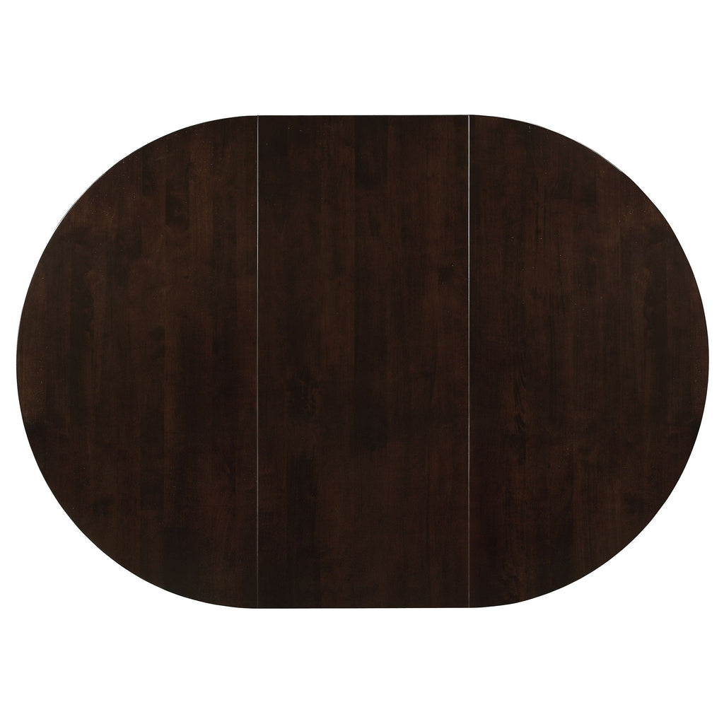 Gianna - 5 Piece Dining Set With Oval Table And Side Chairs - Cappuccino