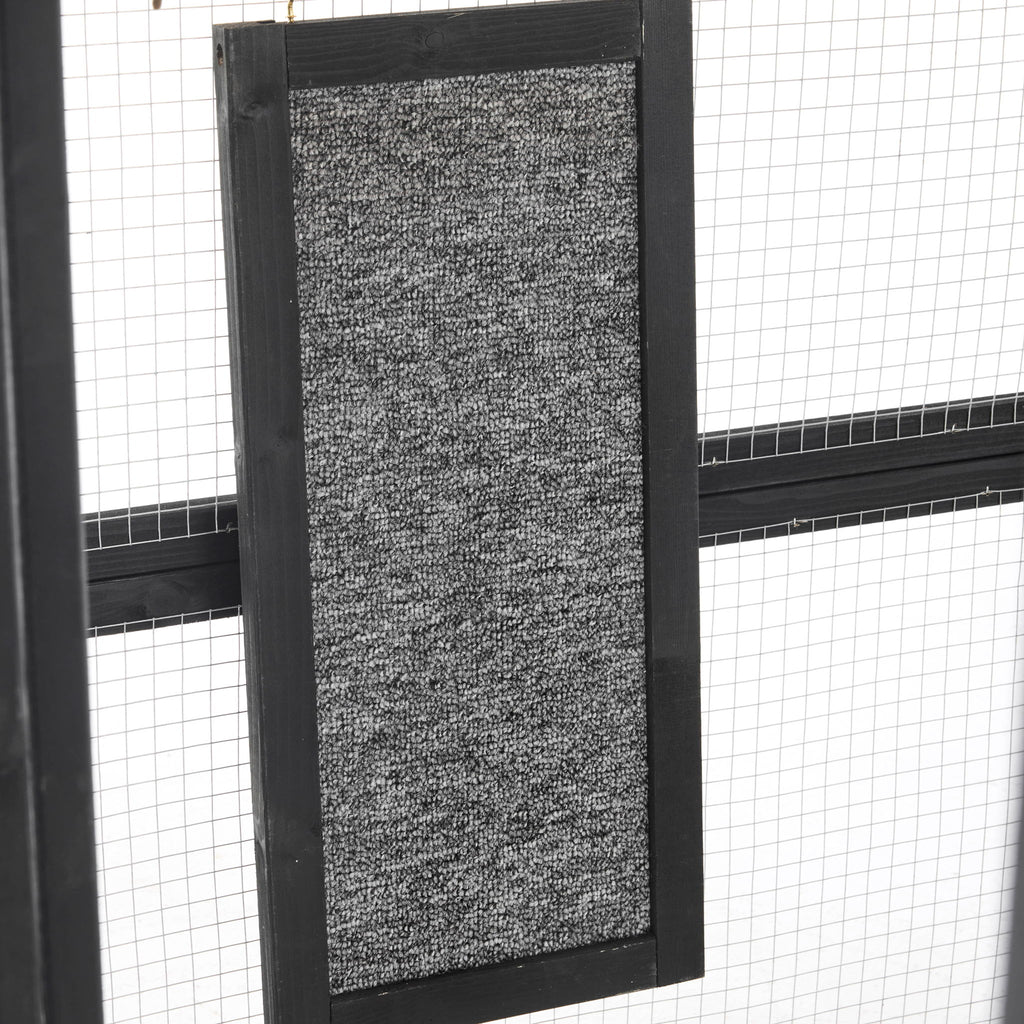 Outdoor Cat House, Diy Cat Enclosure Catio With Double Enter Doors