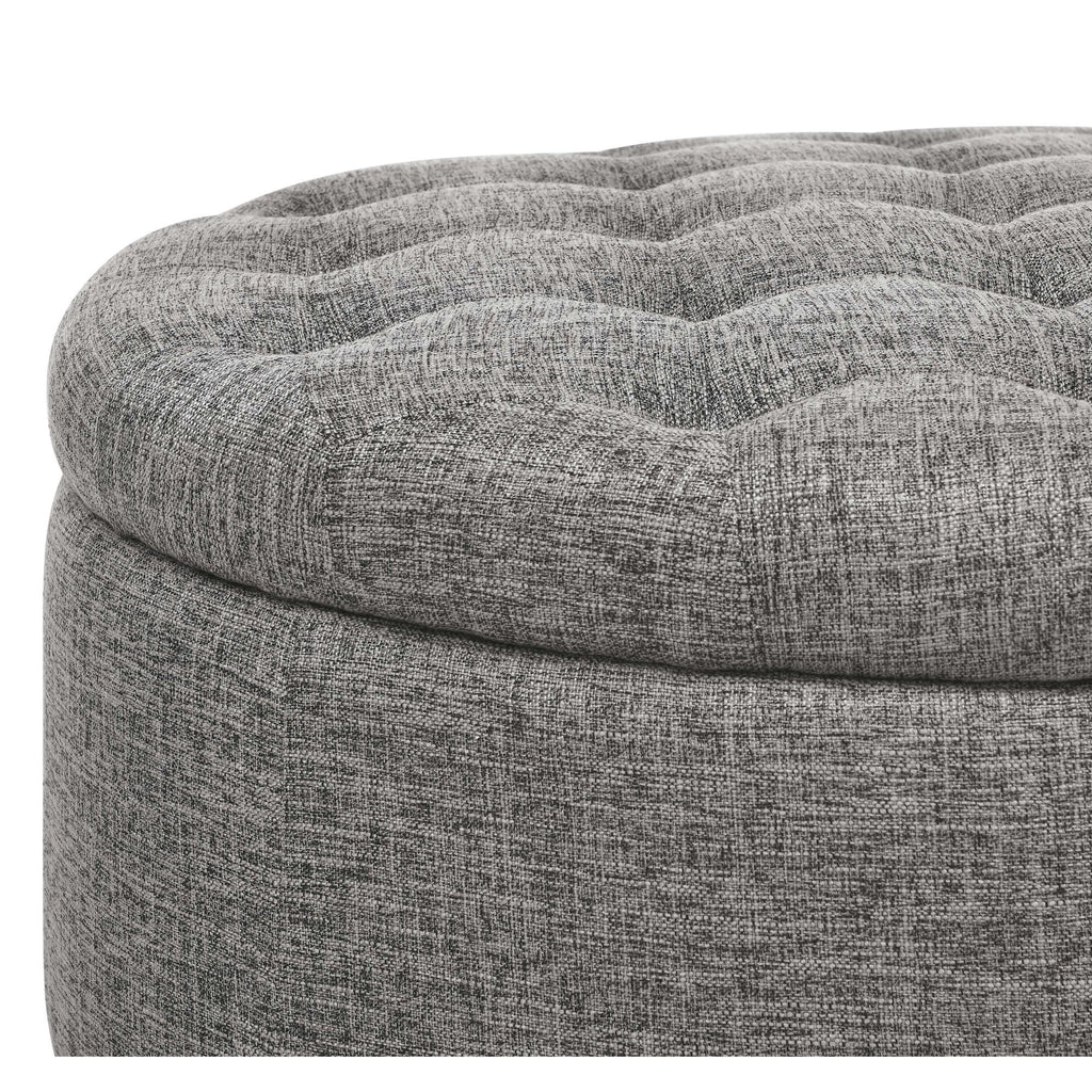 Tufted Storage Ottoman With Upholstery