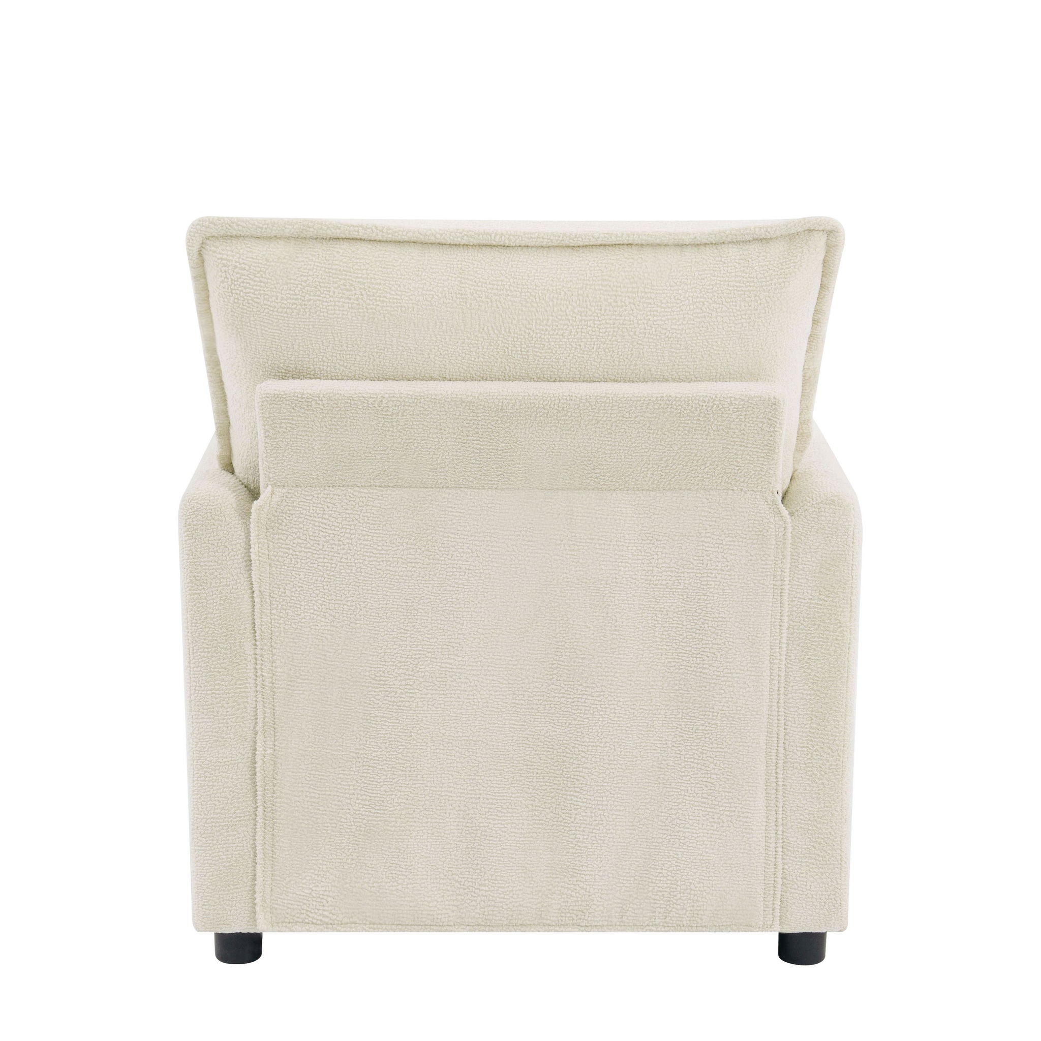 Modern Single Seat Accent Chair With Side Storage Pockets