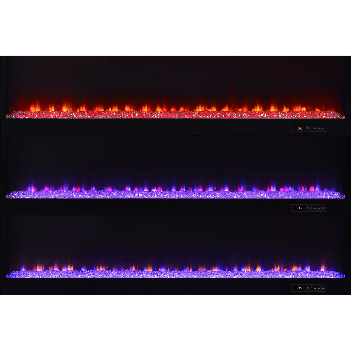 TV Stand Fireplace Console With Bluetooth Speaker