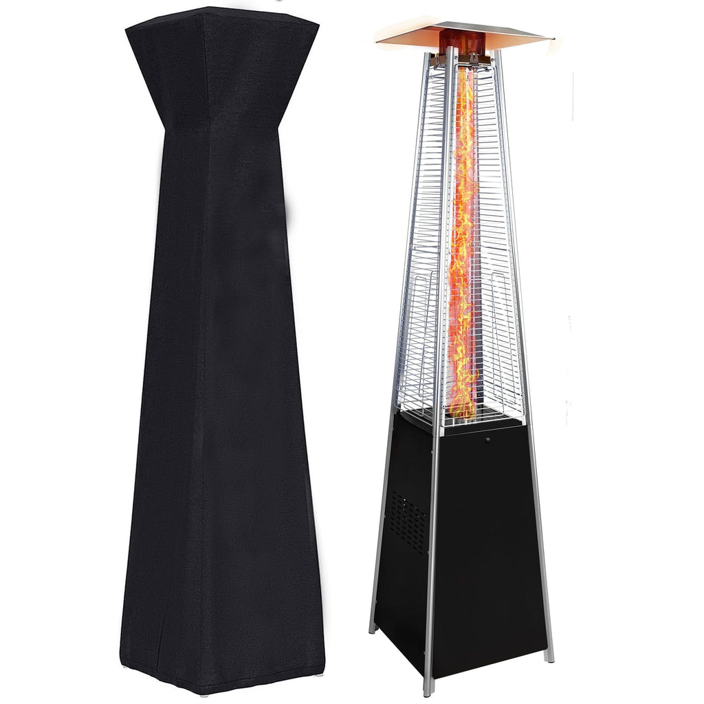 Patio Heater With Detachable Wheels, Protective Cover