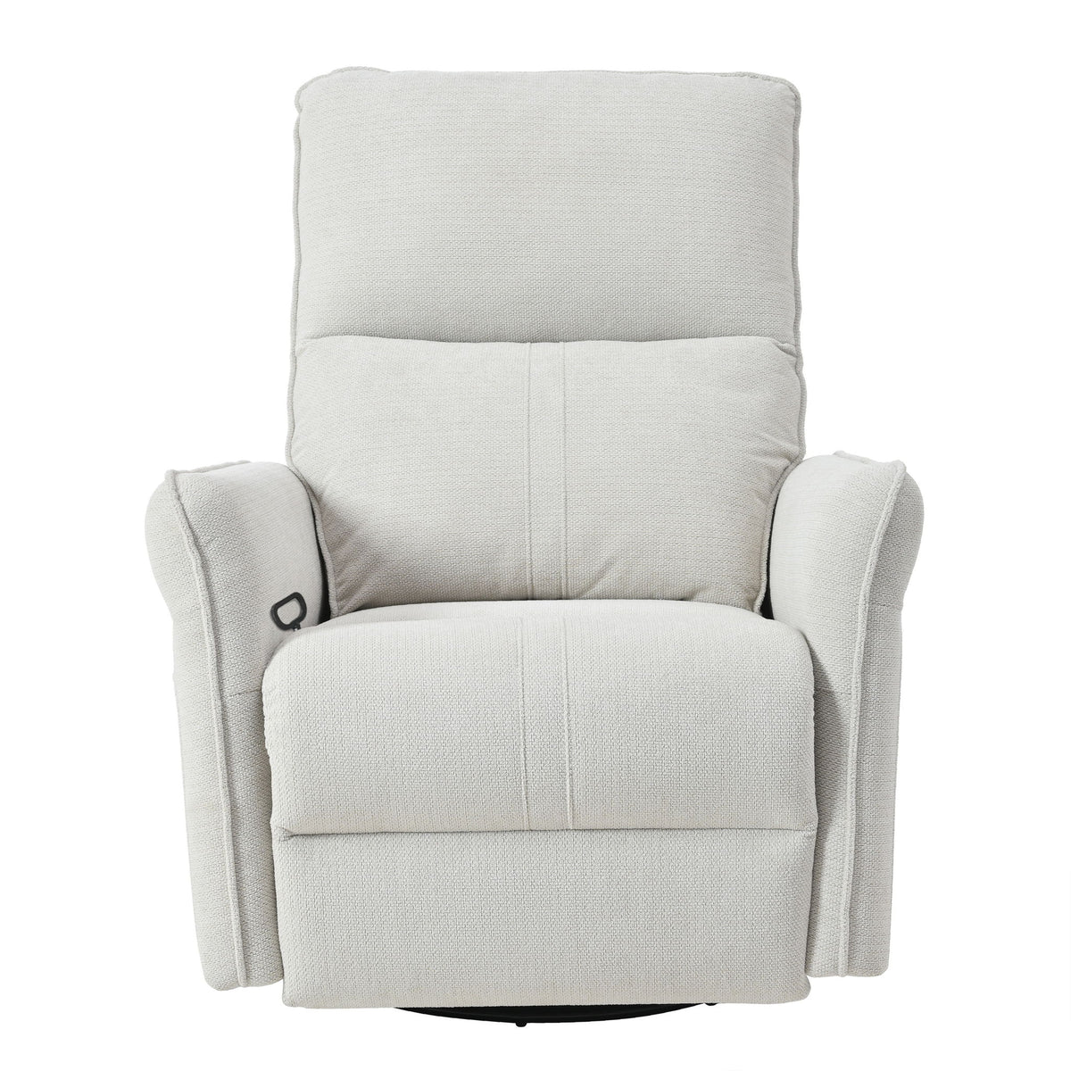 360° Swivel Rocker Recliner Chair, Swive Nursery Rocking Chair With Pull Ring, Glide Chair For Livin Room - Gray