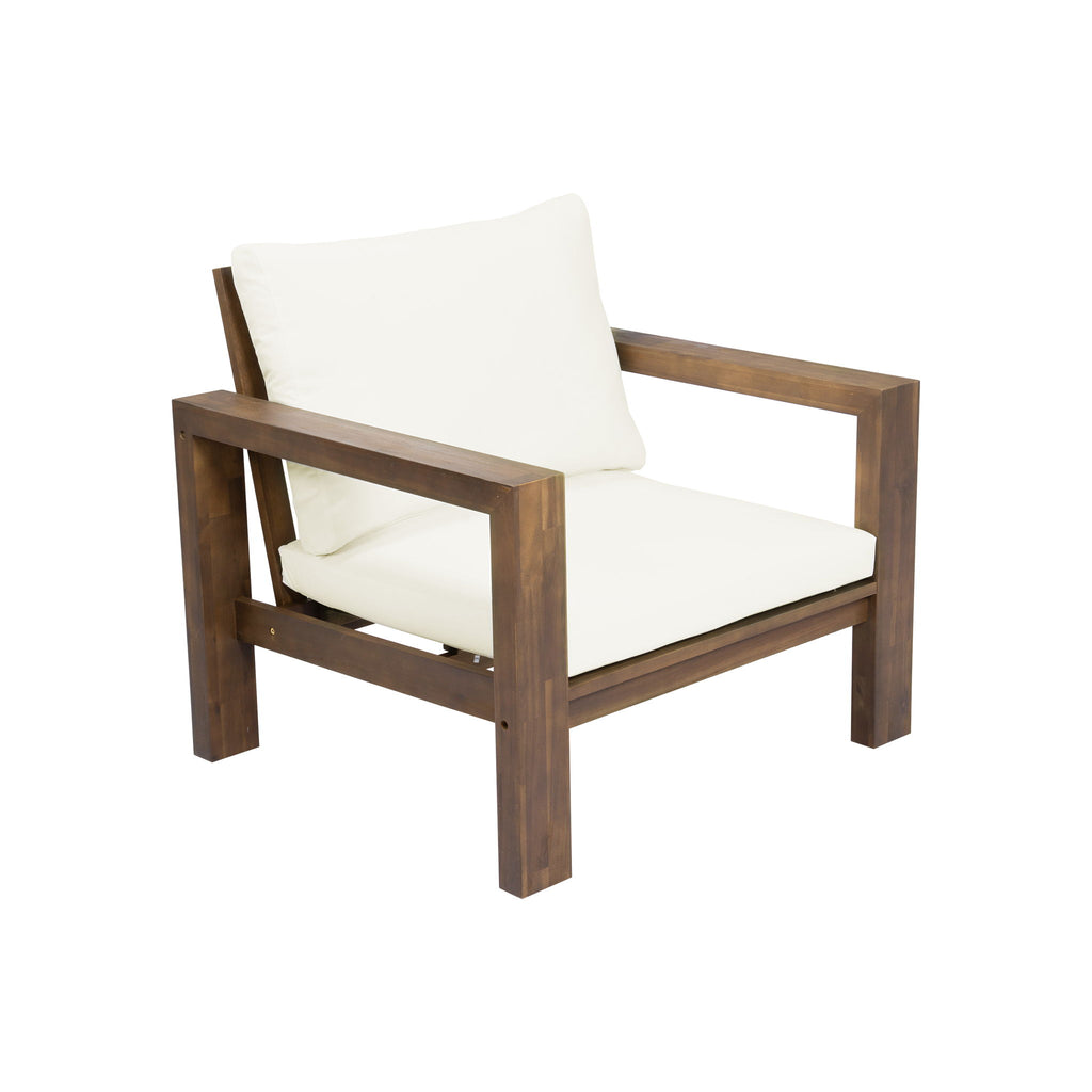 Stylish Outdoor Chair Set With Cushions For Garden (Set of 2)