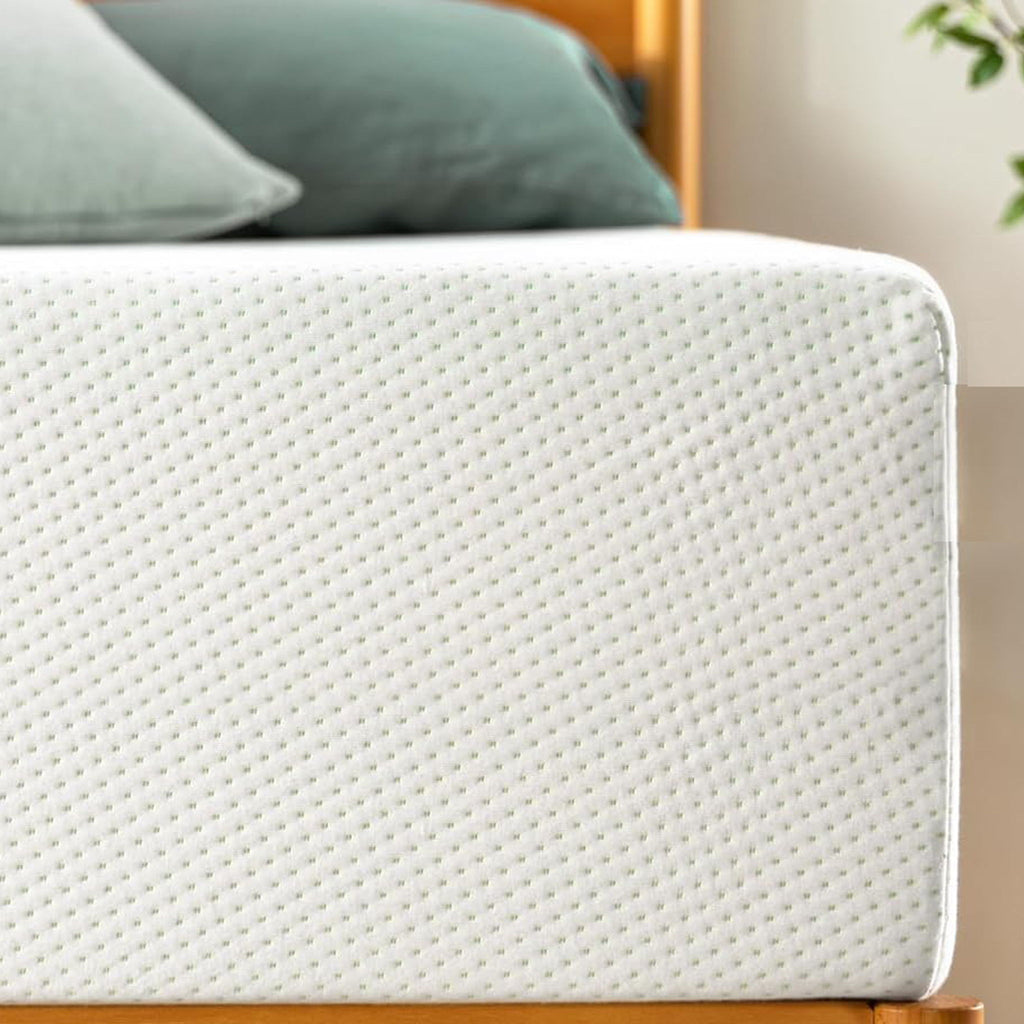 8" Green Tea Memory Foam Mattress In Box - White - Twin