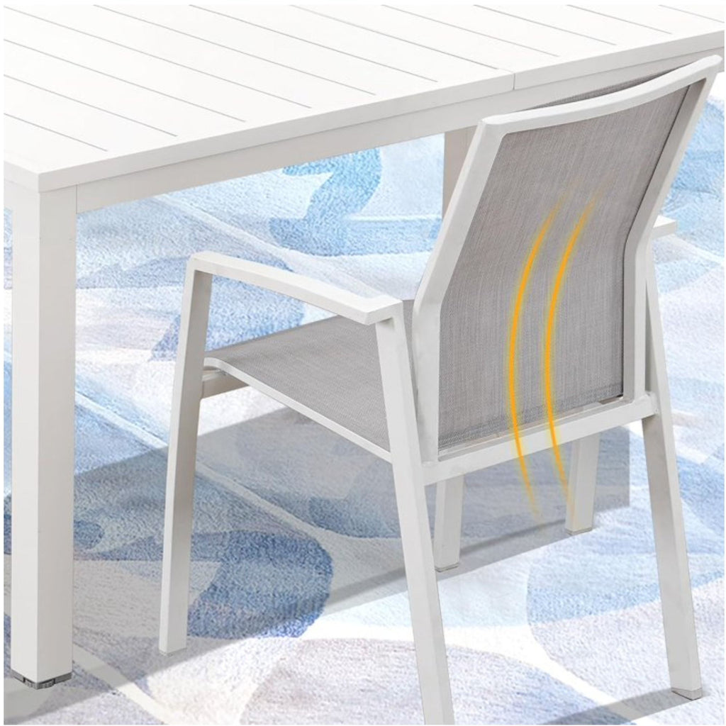Patio Stackable Dining Chairs (Set of 4)