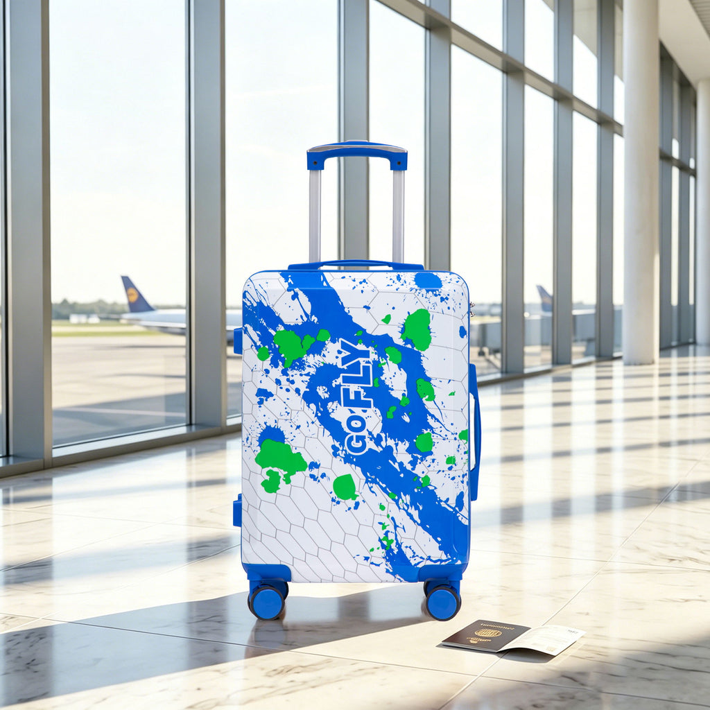 Luggage With Combination Lock, Lightweight Carry-On Suitcase