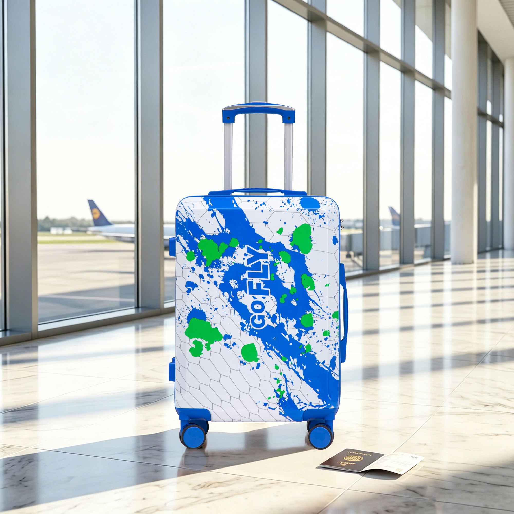 Luggage With Combination Lock, Lightweight Carry-On Suitcase