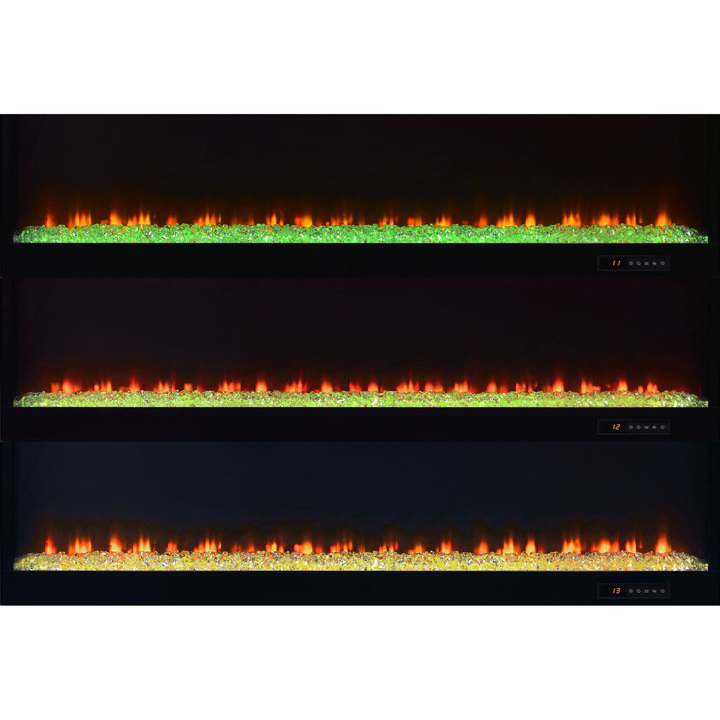 TV Stand Fireplace Console With Bluetooth Speaker