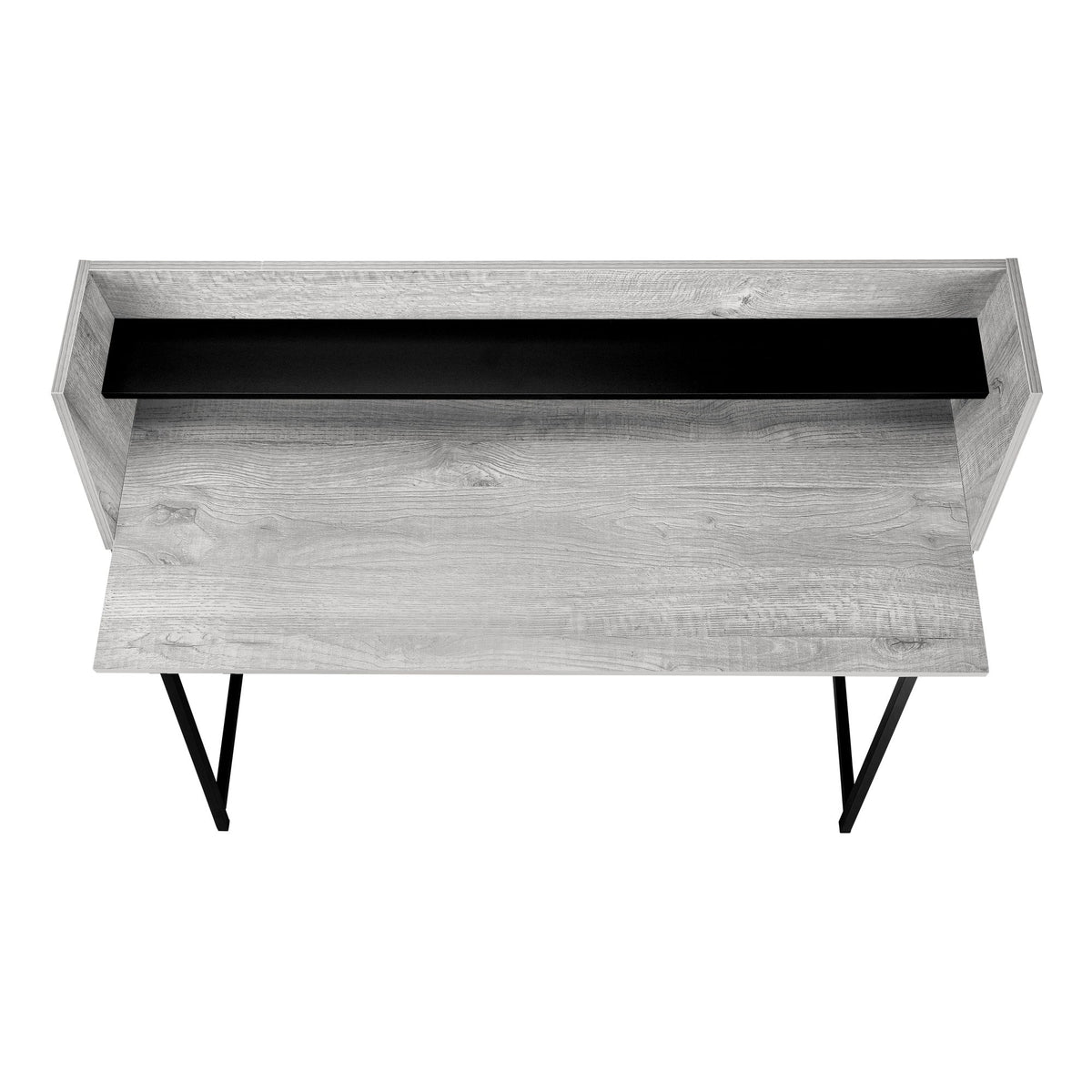 Computer Desk For Home Office, Laptop, Storage Shelves - Gray