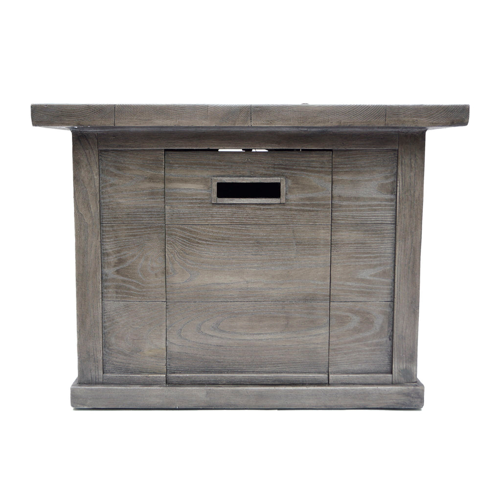 Outdoor Patio Square Gas Burning Mgo Fire Pit, Tank Inside, 40000 Btu