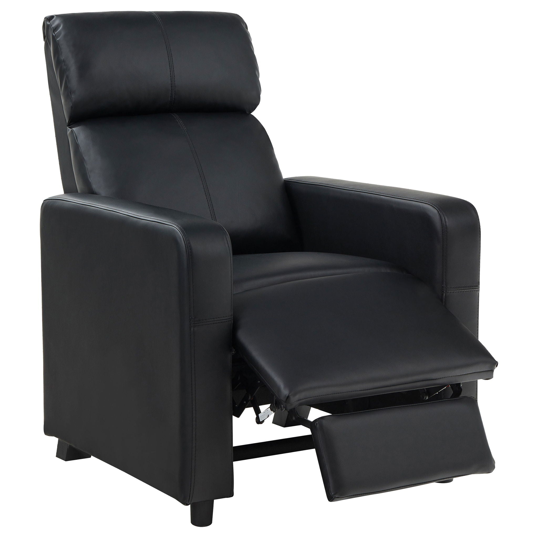Warren - 4 Seater Home Theater With 3 Wedge Consoles - Black