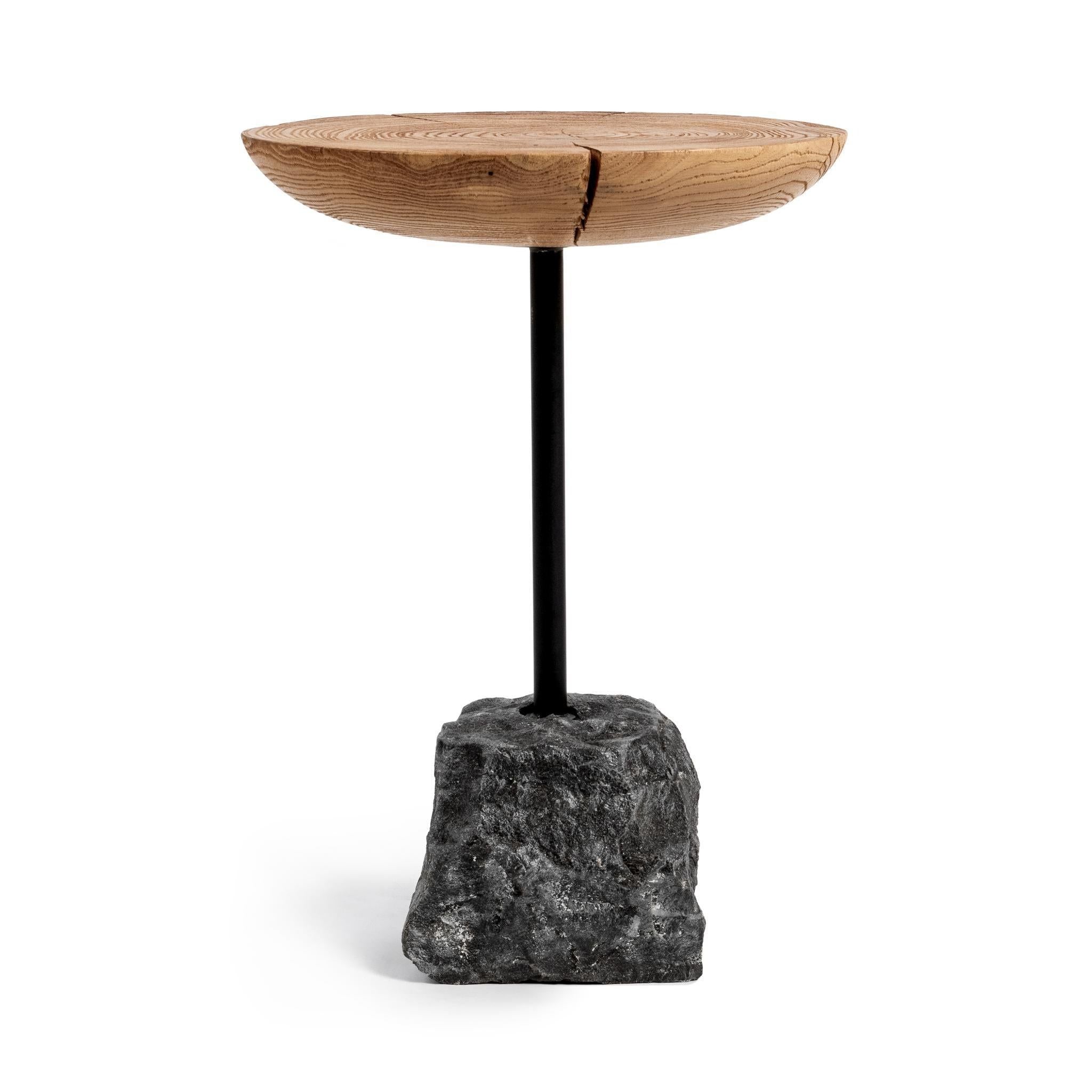 Linden - End Table - Natural / Black