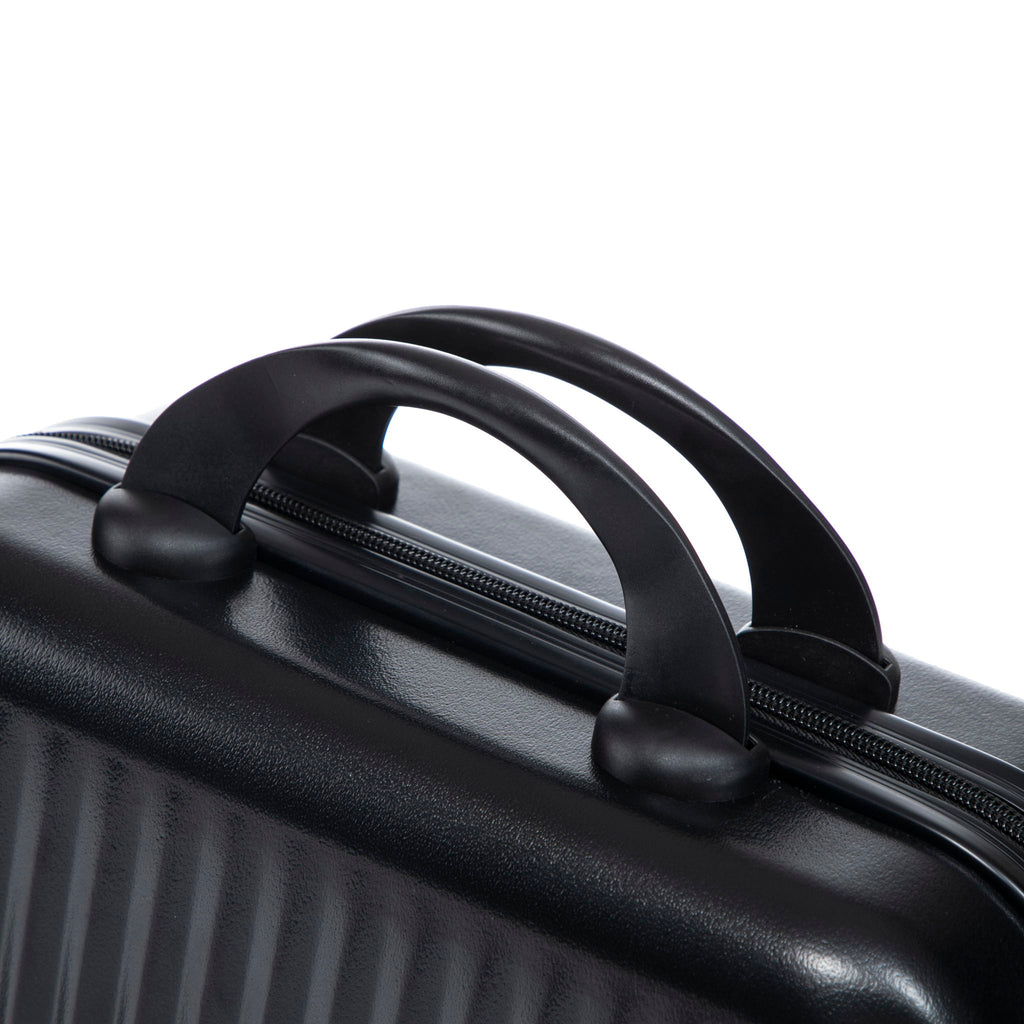 Luggage Set With Cosmetic Case, Combination Lock, Front Opening Design