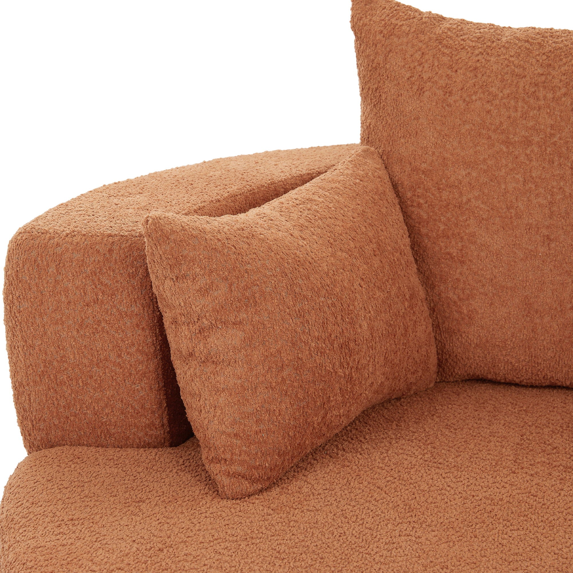 360° Swivel Accent Barrel Chair With 3 Removable Pillows For Living Room