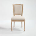 Dining Chairs Upholstered With T - Shaped Back (Set of 2) - Beige